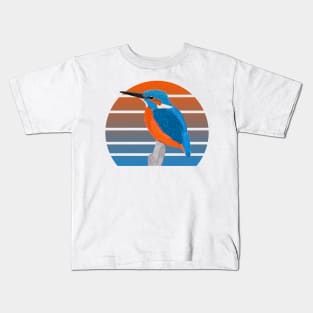 jz.birds Kingfisher Bird Animal Art Kids T-Shirt